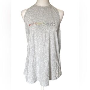 Lululemon Gray Tie Back Tank Top with New York Pride Print 12